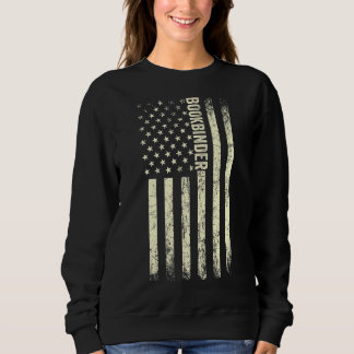 USB-Flag Buchbinderin Proud American Bookbinder 1 Sweatshirt