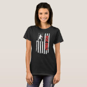 USB Flag Disk Golf T-Shirt (Vorne ganz)