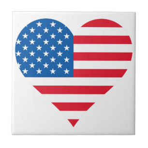 USB-Flag Kleine (4,25" x 4,25") Keramik Foto Tile Fliese