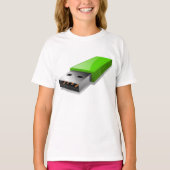 USB Flash Drive Girls T - Shirt (Vorderseite)