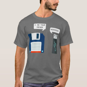 USB-Flash-Laufwerk-Diskette USB im Vater T-Shirt