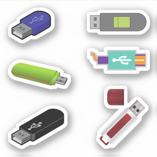 USB-Flash-Laufwerks-Sticker Aufkleber (Vorderseite)