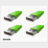 USB-Flash-Laufwerks-Sticker Rechteckiger Aufkleber (Blatt)