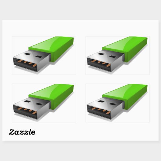 USB-Flash-Laufwerks-Sticker Rechteckiger Aufkleber (Blatt)