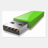 USB-Flash-Laufwerks-Sticker Rechteckiger Aufkleber (Vorderseite)