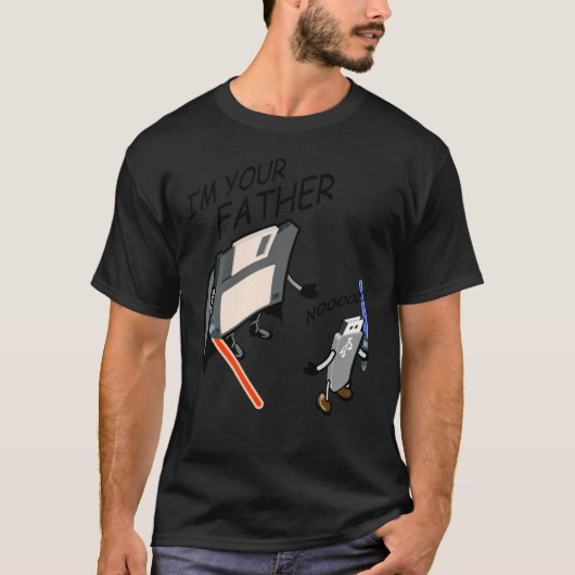 USB Ich bin dein Vater lustig T-Shirt (Vorderseite)