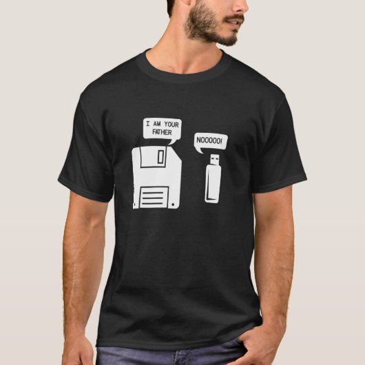 Usb Ich bin dein Vater lustige Computer Geek Nerd T-Shirt (Vorderseite)
