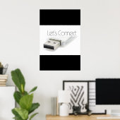 USB-lass Poster (Heimbüro)