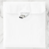 USB-lass Runder Aufkleber (Tasche)