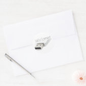 USB-lass Runder Aufkleber (Umschlag)