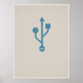 USB-Minimalistisches Poster (Vorne)