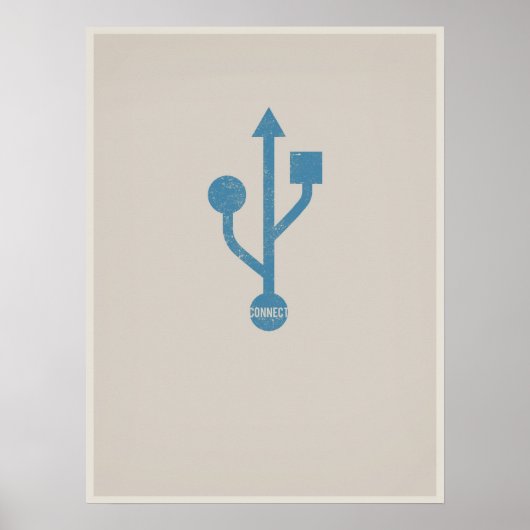 USB-Minimalistisches Poster (Vorne)