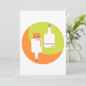 USB-Plug-Symbol Einladung