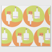 USB-Plug-Symbol Geschenkpapier (Flach)