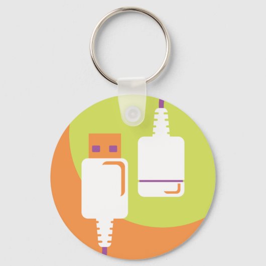 USB-Plug-Symbol Schlüsselanhänger (Rückseite)