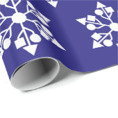 USB-Schneeflocken Geschenkpapier (Rolleneckpunkt)