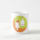 USB-Stecker-Symbol Kaffeetasse (Mittel)