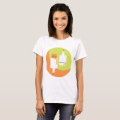 USB-Stecker-Symbol T-Shirt (Vorne ganz)