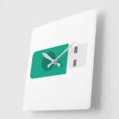 USB-Stick Quadratische Wanduhr (Winkel)