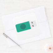 USB-Stick Quadratischer Aufkleber (Umschlag)