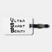 USB - Ultra Smart Beauty Gepäckanhänger (Rückseite horizontal)