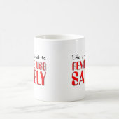 USB Unsafe Funny Mug entfernen Kaffeetasse (Mittel)
