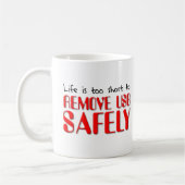 USB Unsafe Funny Mug entfernen Kaffeetasse (Links)