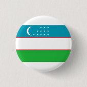 usbekische Flagge, Flagge Usbekistans Button (Vorderseite)