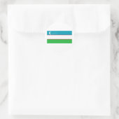 Usbekistan-Aufkleber Runder Aufkleber (Tasche)