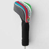 Usbekistan Flag Gorgetic Patriotic Golf Headcover (angewinkelt)