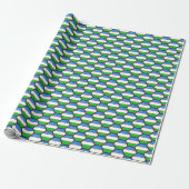 Usbekistan Flag Honeycomb Wrapping Paper Geschenkpapier (Ungerollt)