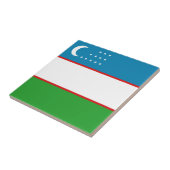 Usbekistan Flag Keramik Tile Fliese (Seite)