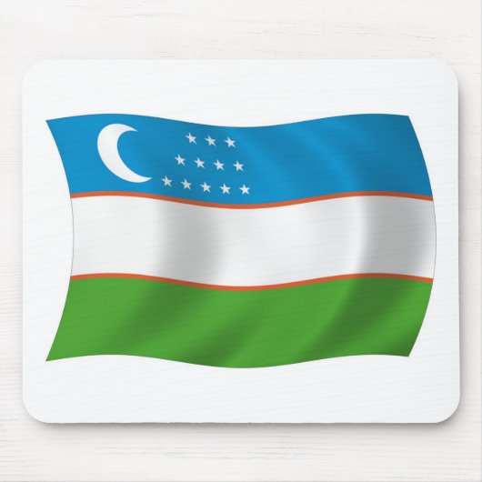 Usbekistan Flag Mousepad (Vorne)