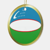 Usbekistan Flag Ornament (Links)