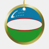Usbekistan Flag Ornament (Hinten)