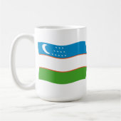 Usbekistan Flag-Tasse Kaffeetasse (Links)