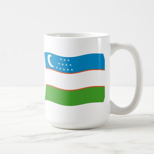 Usbekistan Flag-Tasse Kaffeetasse (Rechts)