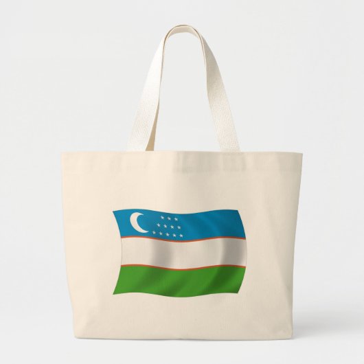 Usbekistan Flag Totag Jumbo Stoffbeutel (Vorne)