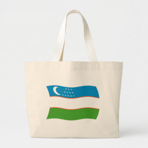 Usbekistan Flag Totag Jumbo Stoffbeutel