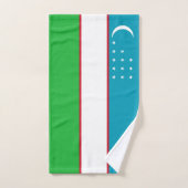 Usbekistan-Flagge Badhandtuch Set (Handtuch)