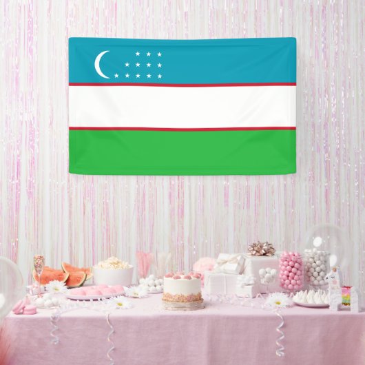 Usbekistan-Flagge Banner (Party)