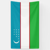 Usbekistan-Flagge Banner (Vertikal)