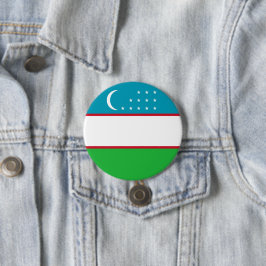 Usbekistan-Flagge Button