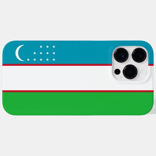 Usbekistan-Flagge Case-Mate iPhone Hülle (Rückseite (Horizontal))
