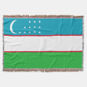 Usbekistan-Flagge Decke (Vorderseite)