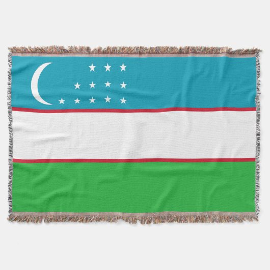 Usbekistan-Flagge Decke (Vorderseite)