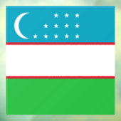 Usbekistan-Flagge Fensteraufkleber (Blatt 3)