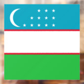 Usbekistan-Flagge Fensteraufkleber (Blatt 2)