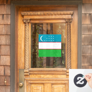 Usbekistan-Flagge Fensteraufkleber