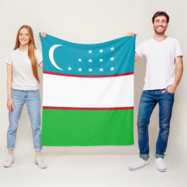 Usbekistan-Flagge Fleecedecke